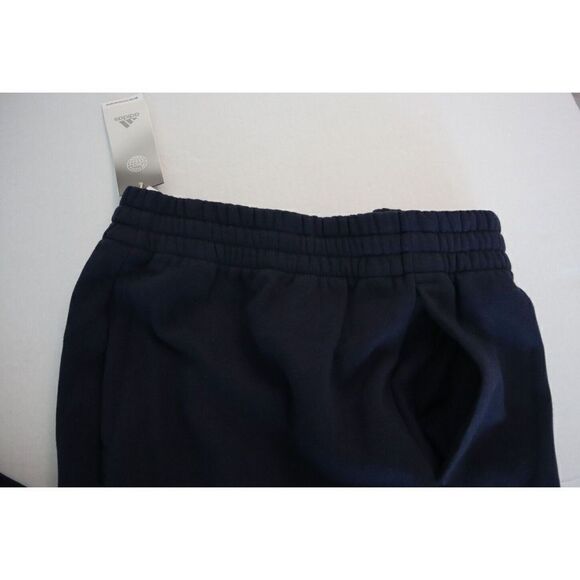 adidas GK8970 Men's Sz L Legend Ink Blue Big Logo Regular Tapered Fleece Joggers - Picture 7 of 10